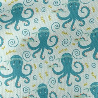 Octopus Holding A Message In A Waterproof Canvas