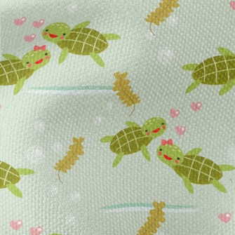 Cute Turtle Couple Waterproof Canvas