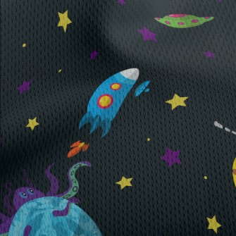 Unknown Planet In Outer Space Athletic Mesh Flat Back