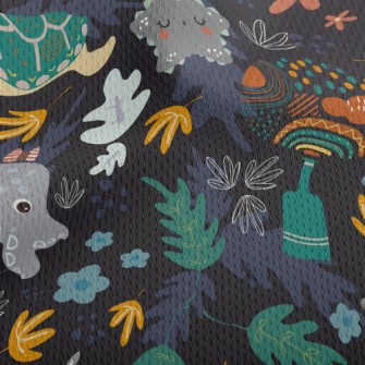 Mysterious Undersea Creatures Athletic Mesh Flat Back