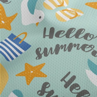 Summer Beach Gear Athletic Mesh Flat Back