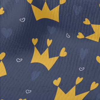 Heart Decorated Crown Terry