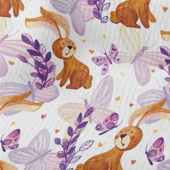 Cute Bunny Butterfly Terry
