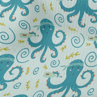 Octopus Holding A Message In A Terry