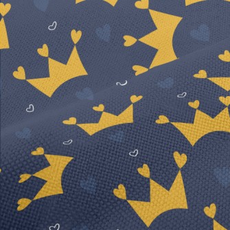 Heart Decorated Crown Performance Linen