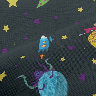 Unknown Planet In Outer Space Performance Linen