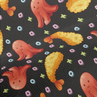 Fried Shrimp And Octopus Hot D Performance Linen