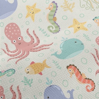 Colorful Underwater Creatures Performance Linen