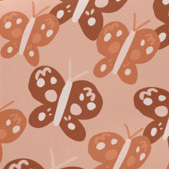 Group Of Cute Butterflies Twill