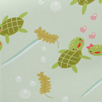 Cute Turtle Couple Twill