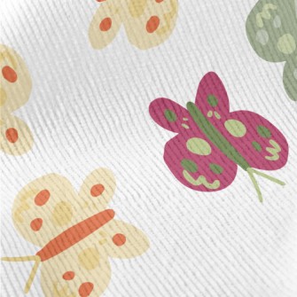 Childlike Style Butterfly Standard Corduroy