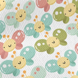 Cartoon Butterfly Standard Corduroy