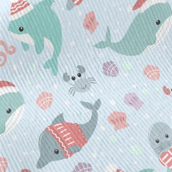 Undersea Creatures Celebrate C Standard Corduroy