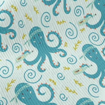Octopus Holding A Message In A Standard Corduroy