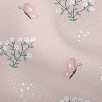 Butterflies Flying Among Flowe Dobby