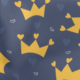 Heart Decorated Crown Stretch Ponte