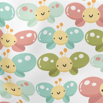 Cartoon Butterfly Stretch Ponte