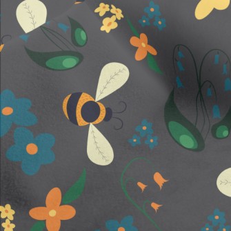 Honey Bees Micro Fleece