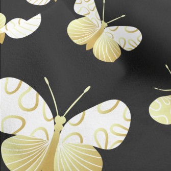 Mysterious Pattern Butterfly Micro Fleece