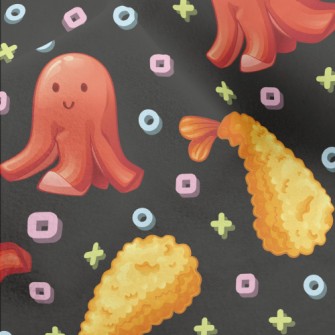 Fried Shrimp And Octopus Hot D Micro Fleece