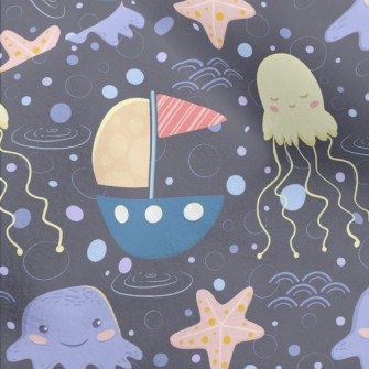 Fantasy Underwater World Micro Fleece