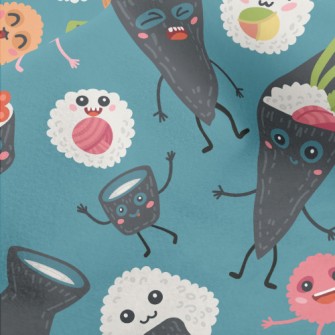 Funny Japanese Sushi Micro Fleece