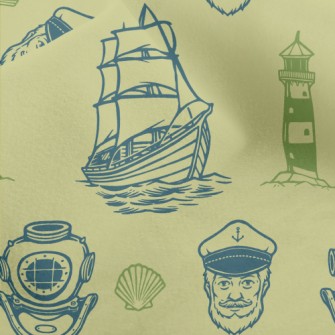 Old Captain Lighthouse Diving Micro Fleece