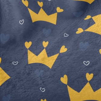 Heart Decorated Crown Minky
