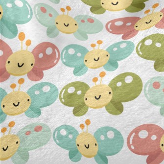 Cartoon Butterfly Minky