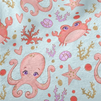 Big Eyed Crab Octopus Minky