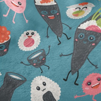 Funny Japanese Sushi Minky