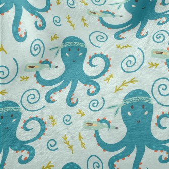 Octopus Holding A Message In A Minky