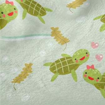 Cute Turtle Couple Minky