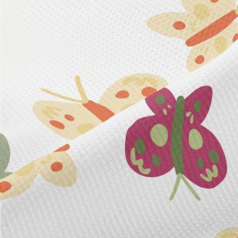 Childlike Style Butterfly Piqué