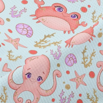 Big Eyed Crab Octopus Piqué