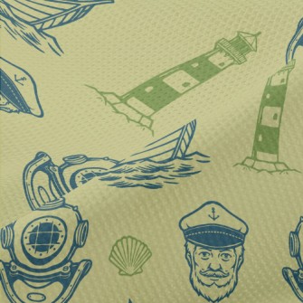 Old Captain Lighthouse Diving Piqué