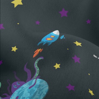 Unknown Planet In Outer Space Lightweight Performance Linen