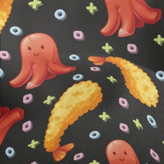 Fried Shrimp And Octopus Hot D Lightweight Performance Linen