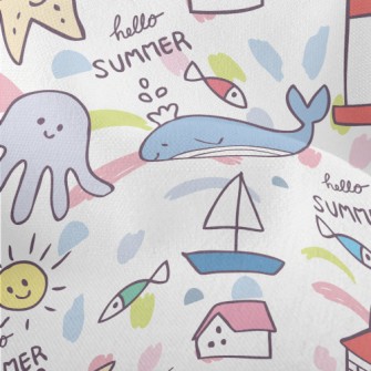 Lighthouse Whale Octopus Lightweight Performance Linen