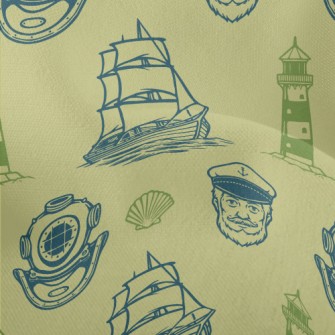Old Captain Lighthouse Diving Lightweight Performance Linen