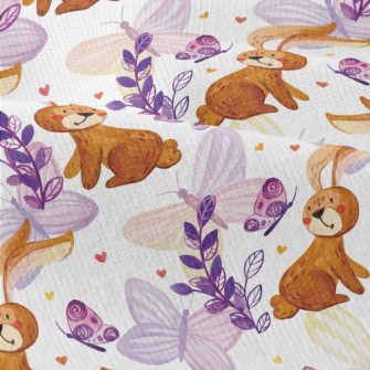 Cute Bunny Butterfly Modern Jersey