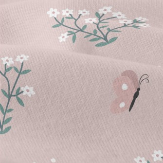 Butterflies Flying Among Flowe Modern Jersey