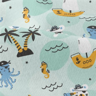 Pirate Ship Crab Octopus Modern Jersey