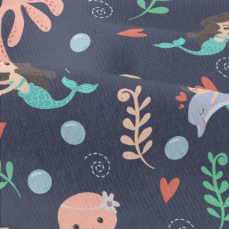 Playful Mermaid Octopus Modern Jersey