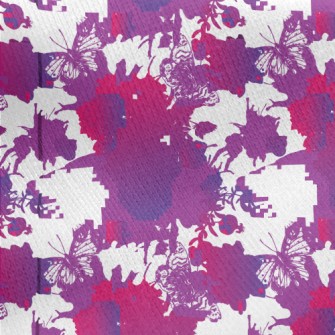Gloomy Flower Skull Jersey Backed Fleece