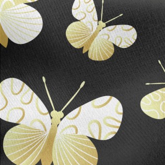 Mysterious Pattern Butterfly Jersey Backed Fleece