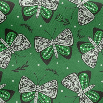 Creative Carved Butterfly Jersey Backed Fleece