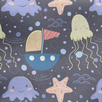 Fantasy Underwater World Jersey Backed Fleece
