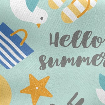 Summer Beach Gear Jersey Backed Fleece