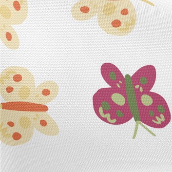 Childlike Style Butterfly Pongee